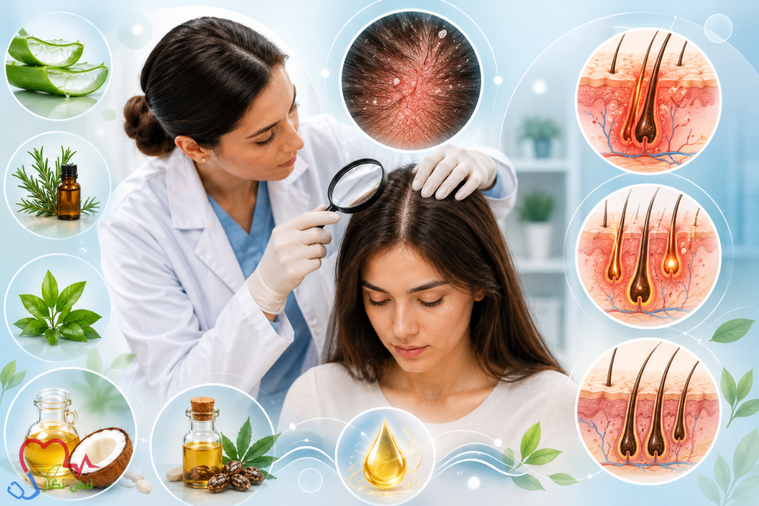 ریزش مو و التهاب پوست سر؛ آیا این دو با یکدیگر ارتباط دارند؟ | اینفوگرافی